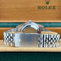 Rolex Datejust 36mm Nero Indici Ghiera Godronata 