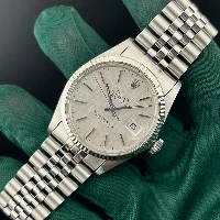 Rolex Datejust 36mm Silver Shantung Jubilee