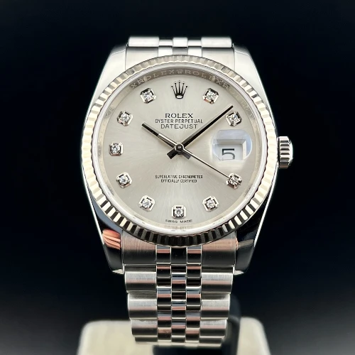 Rolex Datejust 36mm Jubilee Silver Brillanti
