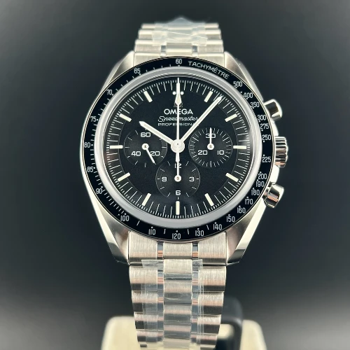 Omega Speedmaster Professional Moonwatch Co-Axial Master Chronometer Fondello Vetro Zaffiro 002 New