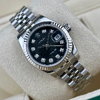 Rolex Lady Datejust 26mm Jubilee Nero Computer Brillanti