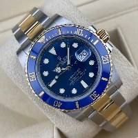 Rolex Submariner Date Acciaio & oro Ceramica Blu