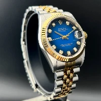 Rolex Datejust 31mm Acciaio & Oro Blu Vignette Brillanti
