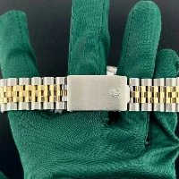 Rolex Datejust 36mm Acciaio/oro Nero Brillanti