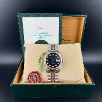 Rolex Datejust 36mm Acciaio/oro Nero Brillanti