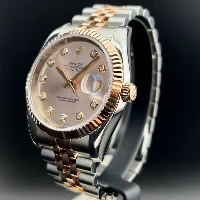 Rolex Datejust 36mm Acciaio/Oro Rosa Rosa Brillanti