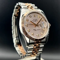 Rolex Datejust 36mm Acciaio/Oro Rosa Rosa Brillanti