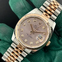 Rolex Datejust 36mm Acciaio/Oro Rosa Rosa Brillanti