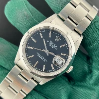 Rolex Oyster Perpetual Date 34mm Nero Indici