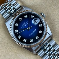 Rolex Datejust 36mm Blu Vignette Brillanti