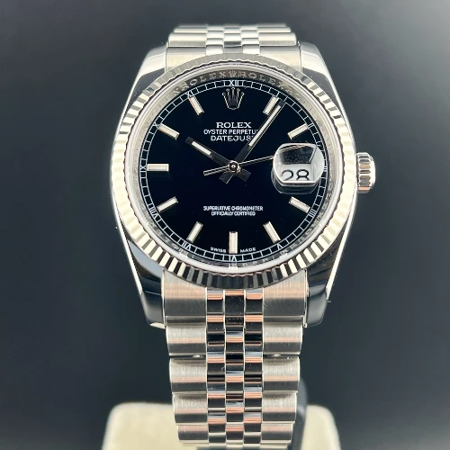 Rolex Datejust 36mm Jubilee Black Indici