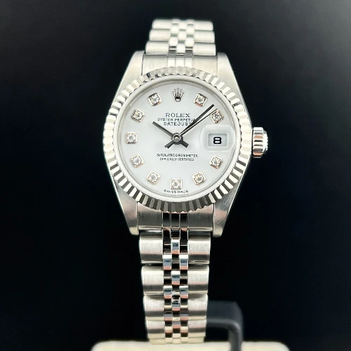 Rolex Lady Datejust 26mm Jubilee Bianco Brillanti