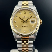 Rolex Datejust 36mm Acciaio/oro Champagne Brillanti