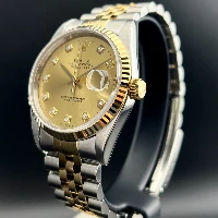Rolex Datejust 36mm Acciaio/oro Champagne Brillanti