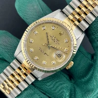 Rolex Datejust 36mm Acciaio/oro Champagne Brillanti