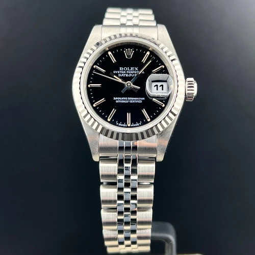 Rolex Lady Datejust 26mm Nero Indici