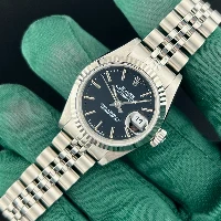 Rolex Lady Datejust 26mm Nero Indici