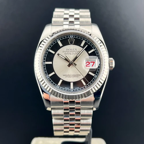 Rolex Datejust 36mm Jubilee Tuxedo Black & Silver