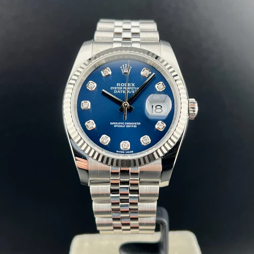 Rolex Datejust 36mm Jubilee Blu Brillanti
