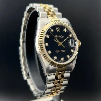 Rolex Datejust 31mm Acciaio & Oro Nero Brillanti