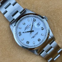 Rolex Oyster Perpetual Date 34mm Bianco Arabi