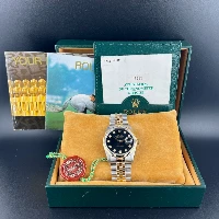 Rolex Datejust 36mm Acciaio/oro Nero Brillanti