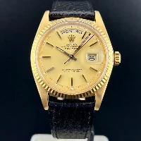 Rolex Day Date Yellow Gold 18k Cinturino Pelle
