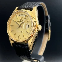 Rolex Day Date Yellow Gold 18k Cinturino Pelle