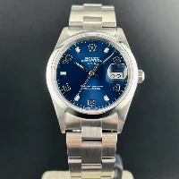 Rolex Oyster Perpetual Date 34mm Blu Arabi