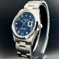 Rolex Oyster Perpetual Date 34mm Blu Arabi