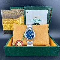 Rolex Oyster Perpetual Date 34mm Blu Arabi