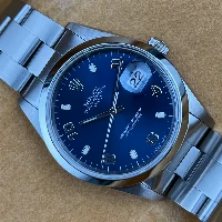 Rolex Oyster Perpetual Date 34mm Blu Arabi