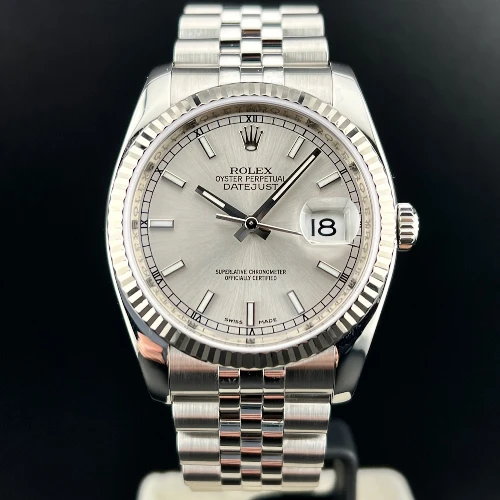 Rolex Datejust 36mm Jubilee Silver Indici