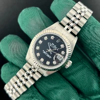 Rolex Lady Datejust 26mm Jubilee Nero Brillanti
