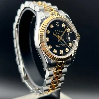 Rolex Lady Datejust 26mm Acciaio & Oro Nero Brillanti