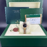 Rolex Lady Datejust 26mm Acciaio & Oro Nero Brillanti