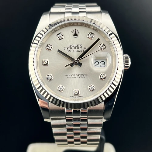 Rolex Datejust 36mm Jubilee Silver Brillanti