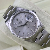 Rolex Oyster Perpetual Date 34mm Silver Indici