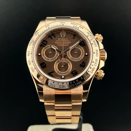 Rolex Daytona Full Rose Gold Chocolate Arabic