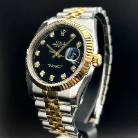 Rolex Datejust 36mm Acciaio/oro Nero Brillanti
