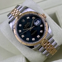 Rolex Datejust 36mm Acciaio/oro Nero Brillanti