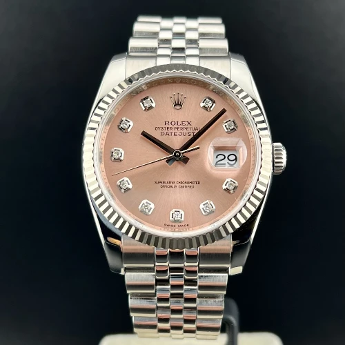 Rolex Datejust 36mm Jubilee Rosa Brillanti