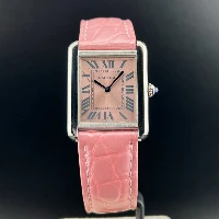 Cartier Tank Solo Rosa Coccodrillo Rosa