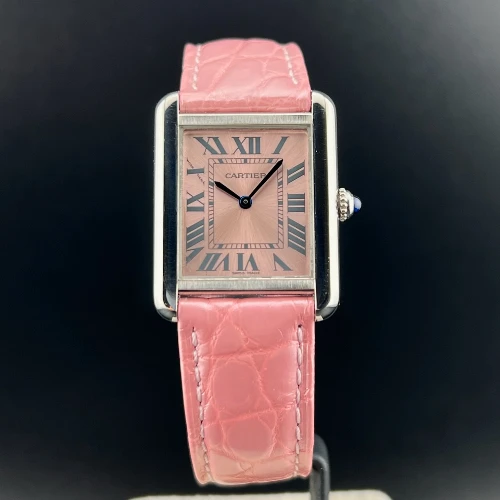 Cartier Tank Solo Rosa Coccodrillo Rosa