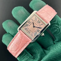 Cartier Tank Solo Rosa Coccodrillo Rosa