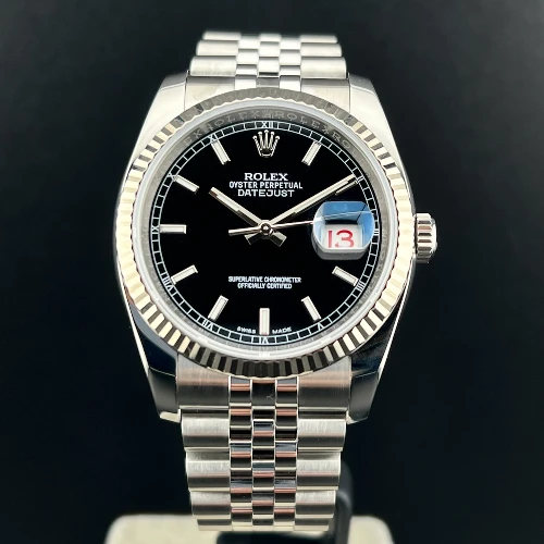 Rolex Datejust 36mm Jubilee Nero Indici