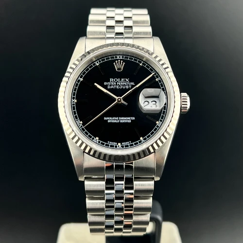 Rolex Datejust 36mm Nero Indici Jubilee