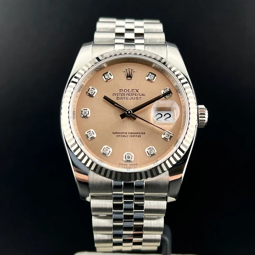 Rolex Datejust 36mm Jubilee Rosa Brillanti