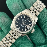 Rolex Lady Datejust 26mm Nero Indici