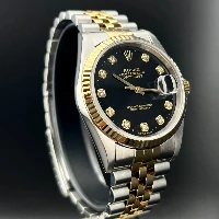 Rolex Datejust 36mm Acciaio/oro Nero Brillanti